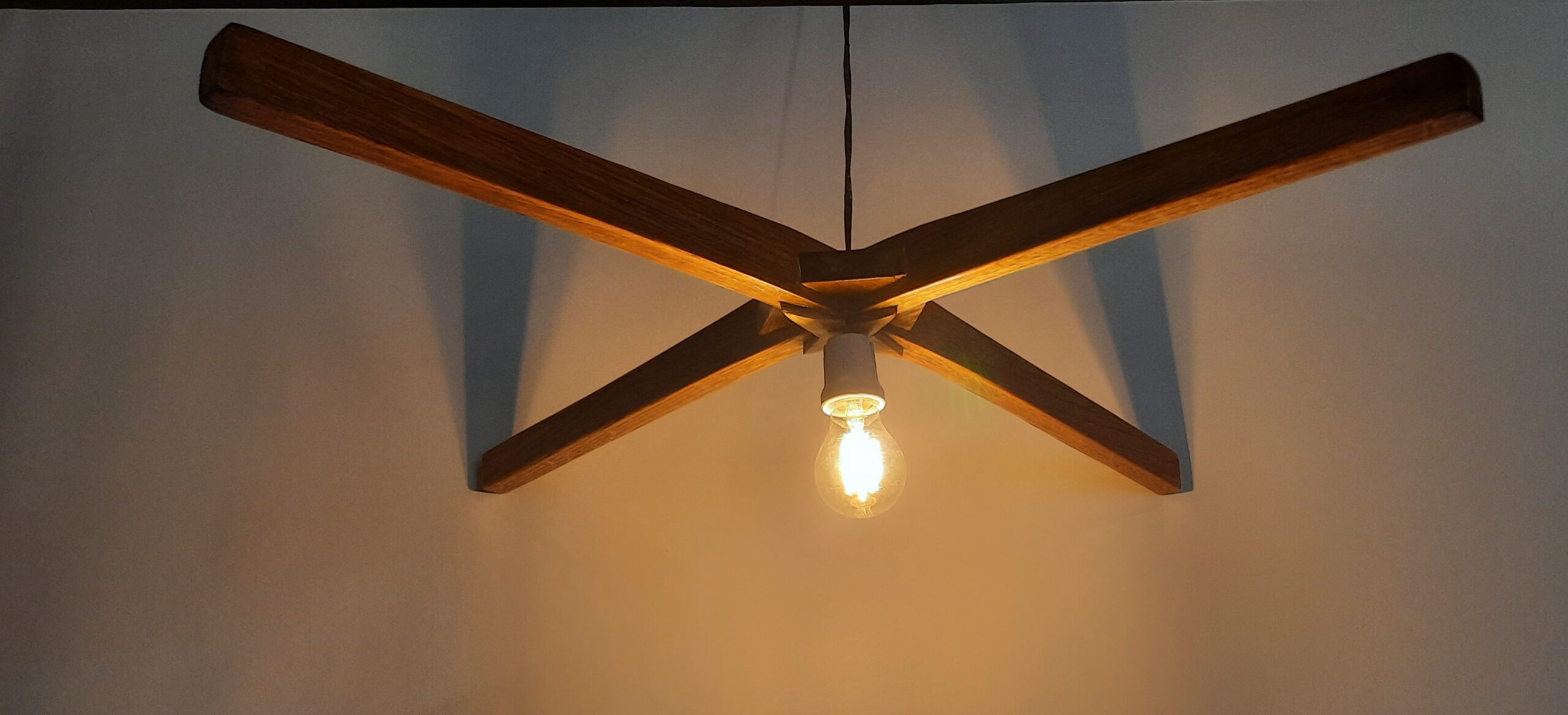 White oak Vintage Chandelier - Image 2
