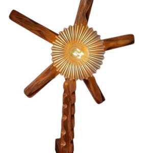 Star fish white oak table lamp